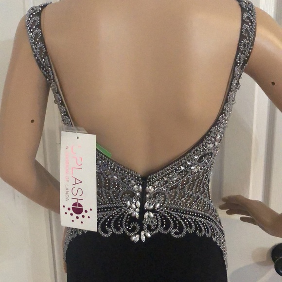 Prom dress black splash land - Picture 4 of 6